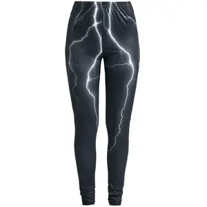Legging  de Collection EMP Stage - Leggings avec imprimé éclairs - S à L - pour Femme - noir M