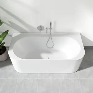 evineo ineo4 straight Baignoire murale L : 170 l : 80 cm, BE4003WH, pas cher