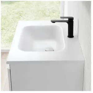 rivea Dia Plan vasque ultra plat l : 81 H : 2 P : 51,5 cm, BR0049WM,