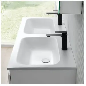 rivea Dia Plan vasque ultra plat l : 121 H : 14,2 P : 51,5 cm, BR0052W...