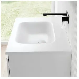 rivea Dia Plan vasque ultra plat l : 81 H : 2 P : 51,5 cm, BR0054WM,