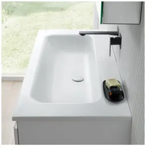 rivea Dia Plan vasque ultra plat l : 121 H : 2 P : 51,5 cm, BR0056WM,