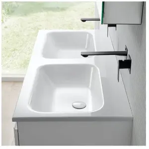 rivea Dia Plan vasque ultra plat l : 121 H : 14,2 P : 51,5 cm, BR0057W...
