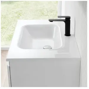 rivea Dia Plan vasque ultra plat l : 81 H : 2 P : 51,5 cm, BR0049WH, pas cher