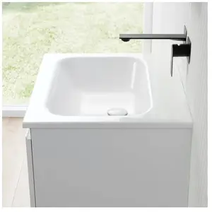 rivea Dia Plan vasque ultra plat l : 61 H : 2 P : 51,5 cm, BR0053WH,