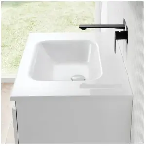 rivea Dia Plan vasque ultra plat l : 81 H : 2 P : 51,5 cm, BR0054WH,