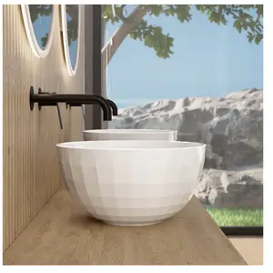 rivea Malie Geo Vasque à poser Ø 42 H : 24 cm, avec surface facile à n... pas cher