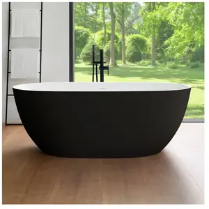 rivea Malie Baignoire en îlot L : 167 l : 81 H : 60 cm, avec surface f...