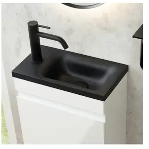 rivea Picabo Lave-mains l : 40 H : 10 P : 22 cm, avec surface facile à nettoyer, BR0576BM, pas cher