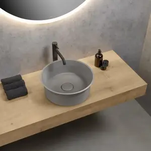 rivea Maila Vasque à poser Ø 40 H : 15,9 cm, avec surface facile à nettoyer, BR0550LG, pas cher