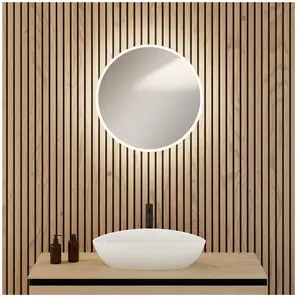 rivea Kanya Miroir à éclairage Ø 60 cm, éclairage direct sur le pourto...Vendu parreuter