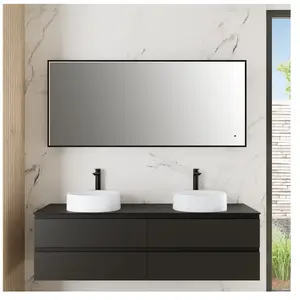 rivea Maila Miroir avec éclairage l : 160 cm, avec cadre contrastant n...Vendu parreuter