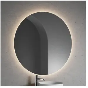 neoro n20 Miroir avec éclairage Ø 120 cm, avec éclairage indirect, BEA056MI,Vendu parreuter