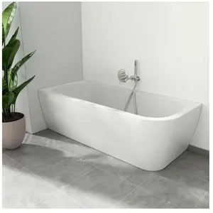 evineo ineo2 Baignoire d angle pour systèmes de vidage et de trop-plei...