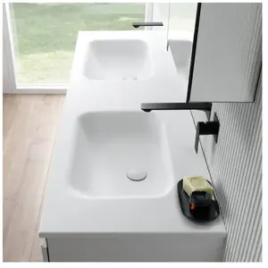 rivea Dia Plan vasque ultra plat l : 161 H : 14,2 P : 51,5 cm, BR0080W... pas cher