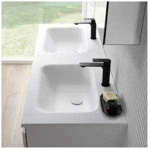 rivea Dia Plan vasque ultra plat l : 141 H : 14,2 P : 51,5 cm, BR0081W...