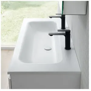 rivea Dia Plan vasque ultra plat l : 121 H : 2 P : 51,5 cm, BR0098WM,