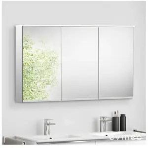 evineo ineo Armoire de toilette avec éclairage au-dessus du miroir et ... pas cher