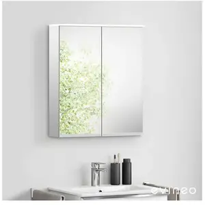 evineo ineo Armoire de toilette avec éclairage au-dessus du miroir et ... pas cher