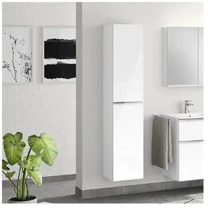 evineo ineo4 Armoire haute avec 2 portes, avec poignée, BE0204WH, pas cher