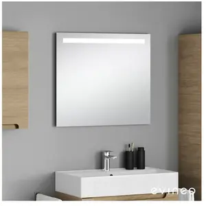 evineo ineo Miroir avec éclairage, sans contact l : 80 H : 70 P : 3,5 ... pas cher