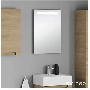 evineo ineo Miroir avec éclairage, sans contact l : 50 H : 70 P : 3,5 ... pas cher