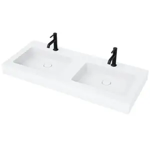 neoro n50 area Lavabo double l: 120,5 P: 51,5 cm, BN0156WM, pas cher