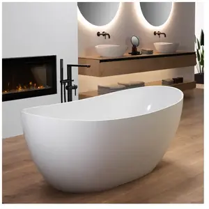 rivea Malie Baignoire en îlot L : 158 l : 77 H : 63 cm, avec surface f...Vendu parreuter