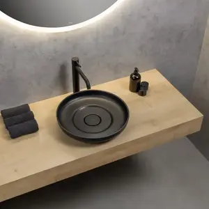 rivea Kanya Vasque à poser Ø 40 H : 10,1 cm, avec surface facile à nettoyer, BR0533BM, pas cher