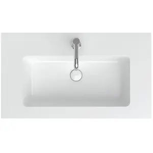 neoro n50T46 edge Vasque ultra plate à encastrer l : 80,5 P : 46 cm, BN0055WH,