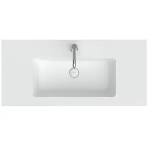 neoro n50T46 edge Vasque ultra plate à encastrer l : 100,5 P : 46 cm, BN0056WM, pas cher