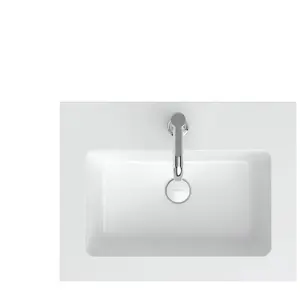 neoro n50T46 edge Plan vasque ultra plat l : 60,5 P : 46 cm, BN0054WH,