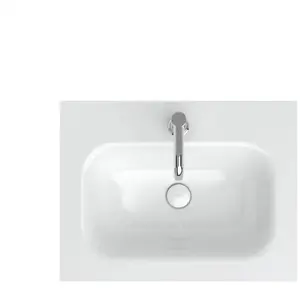 neoro n50T46 soft Vasque ultra plate à encastrer l : 60,5 P : 46 cm, BN0058WH,