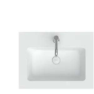 neoro n50T46 edge Plan vasque ultra plat l : 60,5 P : 46 cm, BN0054WM,