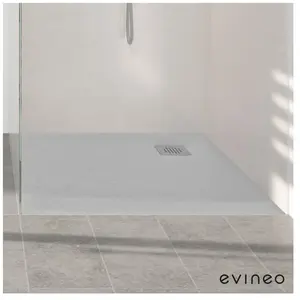 evineo ineo Receveur de douche rectangulaire, BE0511GS, pas cher