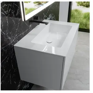 neoro n50 Plan vasque ultra plat l : 80,5 P : 51,5 cm, BN0095WH,