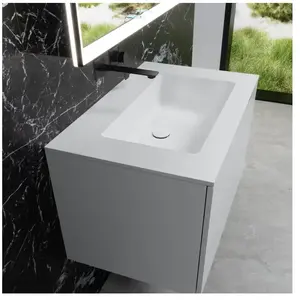 neoro n50 Plan vasque ultra plat l : 80,5 P : 51,5 cm, BN0095WM, pas cher
