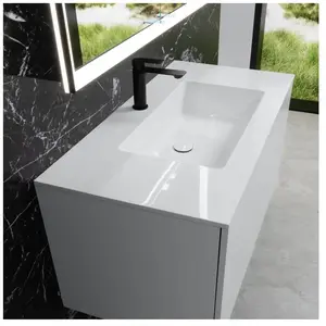 neoro n50 Plan vasque ultra plat l : 100,5 P : 51,5 cm, BN0096WH, pas cher