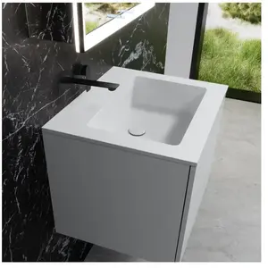 neoro n50 Vasque ultra plate à encastrer l : 60,5 P : 51,5 cm, BN0093W...