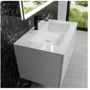 neoro n50 Plan vasque ultra plat l : 80,5 P : 51,5 cm, BN0094WH, pas cher