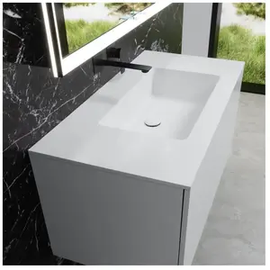 neoro n50 Plan vasque ultra plat l : 100,5 P : 51,5 cm, BN0097WM,