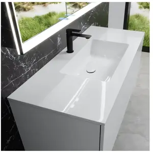 neoro n50 Plan vasque ultra plat l : 120,5 P : 51,5 cm, BN0100WH,