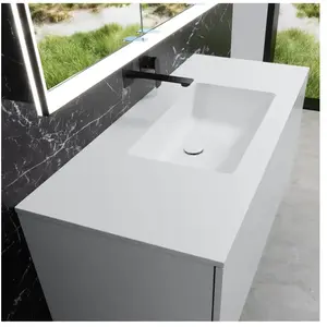 neoro n50 Plan vasque ultra plat l : 120,5 P : 51,5 cm, BN0101WM, pas cher