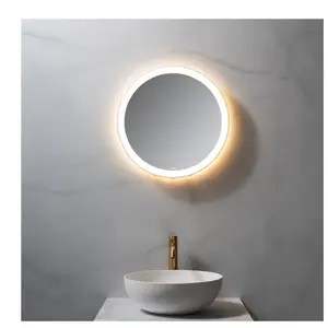 neoro n50 Metal Touch Miroir avec éclairage Ø 50 cm, éclairage sur le ...Vendu parreuter