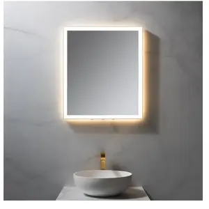 neoro n50 Metal Touch Miroir avec éclairage l : 60 cm, éclairage sur l... pas cher