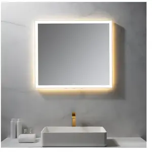 neoro n50 Metal Touch Miroir avec éclairage l : 80 cm, éclairage sur l... pas cher