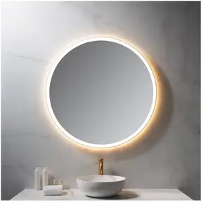 neoro n50 Metal Touch Miroir avec éclairage Ø 100 cm, éclairage sur le...