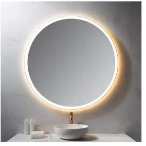 neoro n50 Metal Touch Miroir avec éclairage Ø 120 cm, éclairage sur le...Vendu parreuter