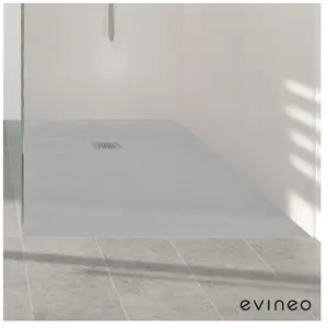 evineo ineo Receveur de douche rectangulaire, BE0516GS, pas cher