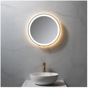 neoro n50 Metal Touch Miroir avec éclairage Ø 50 cm, éclairage sur le ...Vendu parreuter